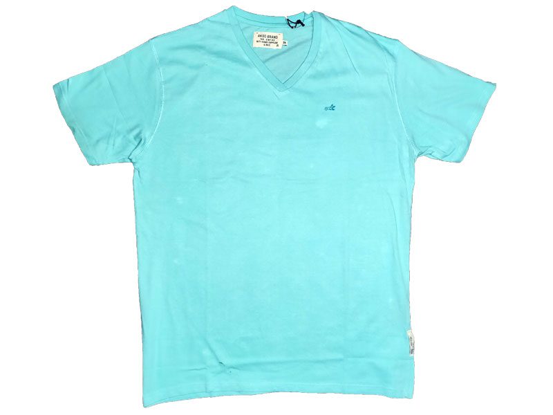 Light Blue V Neck Big Size T-Shirt PSM-980 | Plus Size Clothing in Pakistan