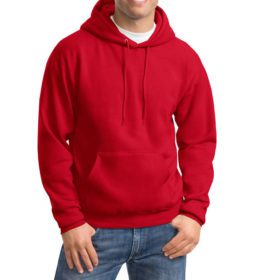 Red Fleece Big Size PullOver Hoodie PSM-1136