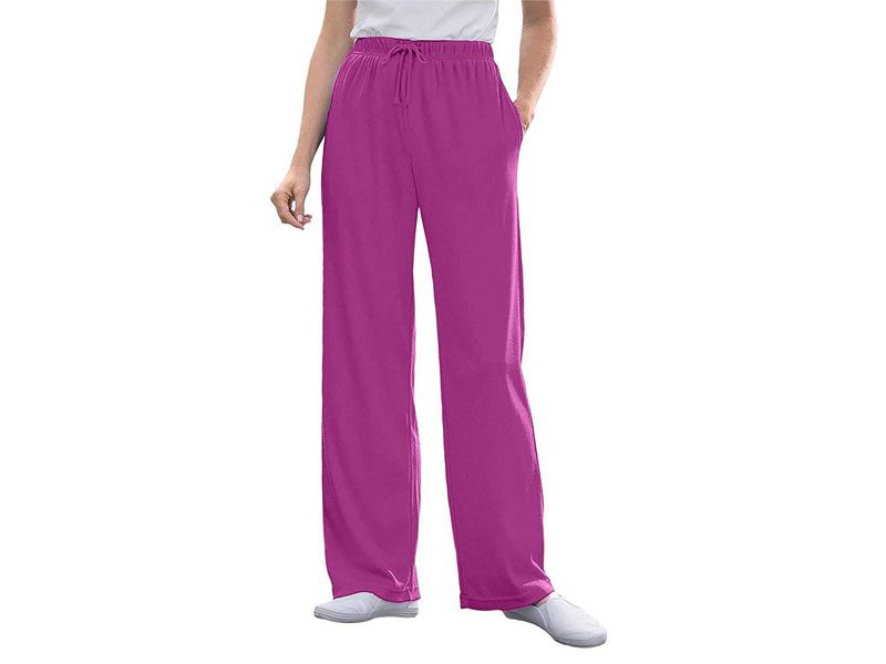 Purple Sport Knit Wide Leg Pant PSW-2083 | Plus Size Clothing in Pakistan