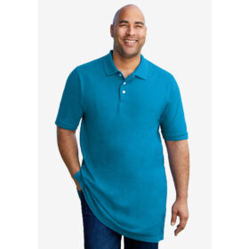 Turquoise Big & Tall Size Polo Shirt PSM-3066