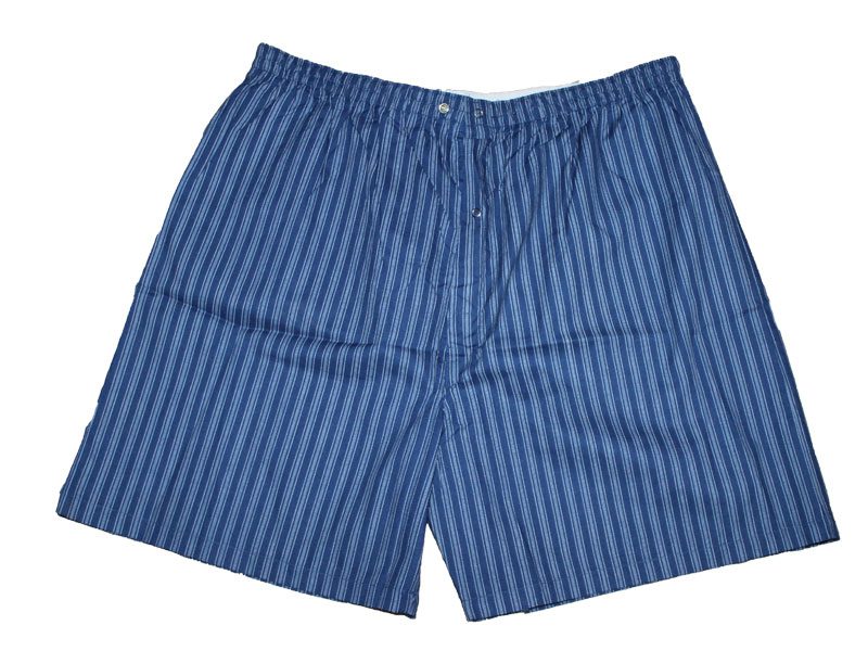 Navy Blue Stripe Big Size Boxers For Men PSM-3243 | Plus Size Clothing ...