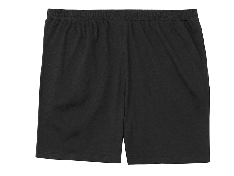 Black Knit Jersey Big Size Shorts PSM-3262 | Plus Size Clothing in Pakistan