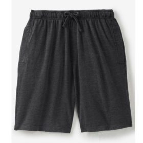 Charcoal Terry Big Size Shorts PSM-3487
