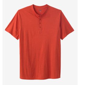 Desert Red Big & Tall Henley T-Shirt PSM-3586