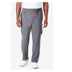 Grey Jersey Big & Tall Size Cargo Trouser PSM-3547