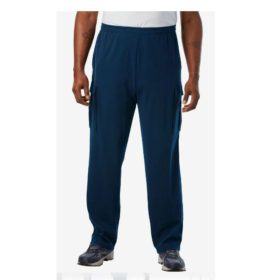 Navy Blue Jersey Big & Tall Size Cargo Trouser PSM-3550