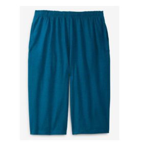 Teal Green Jersey Big Size Shorts PSM-3532