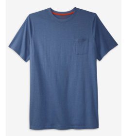 Slate Blue Big & Tall Pocket Crewneck T-Shirt PSM-3647