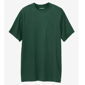 Hunter Green Big & Tall Pocket Crewneck T-Shirt PSM-3639