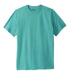 Teal Big & Tall Short Sleeve Crewneck T-Shirt PSM-3644