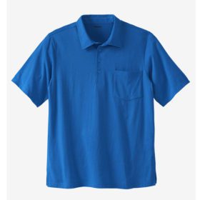 Royal Blue Jersey Big & Tall Polo Shirt PSM-3655