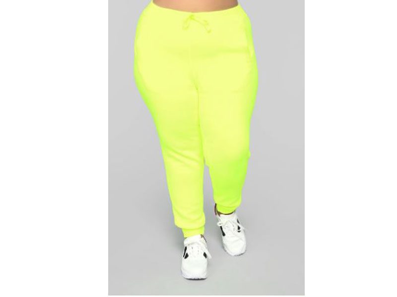 neon yellow joggers