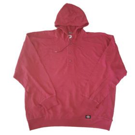 Maroon Terry Big Size Three Button PullOver Hoodie PSM-3710