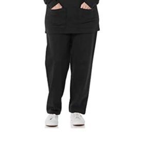 Black Plus Size Women Fleece Pants PSW-3893
