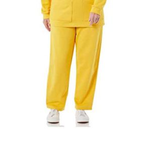 Yellow Plus Size Women Fleece Pants PSW-3890