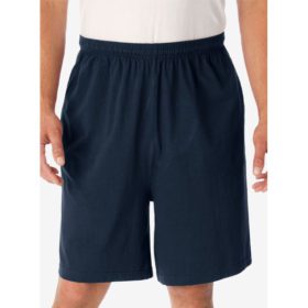 Navy Light Weight Jersey Big Size Shorts PSM-3935