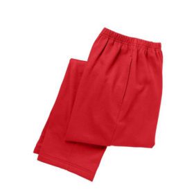 Red Plus Size Women Casual Fleece Pants PSW-3897