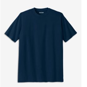 Navy Blue Big & Tall Crewneck T-Shirt PSM-3973