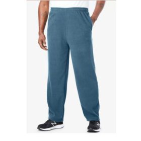 Slate Blue Fleece Big Size Trousers For Men PSM-4143