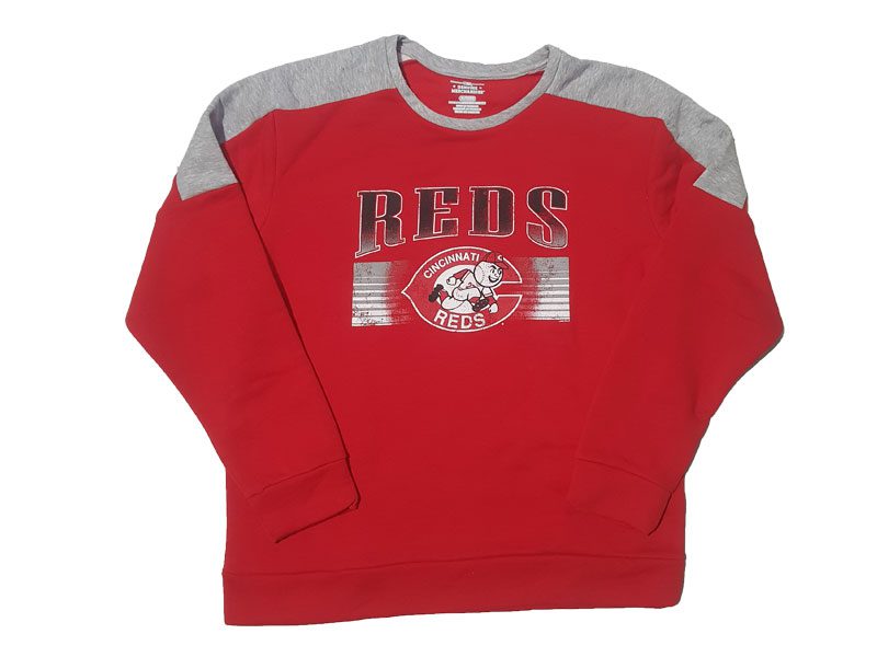 Red Grey Big Size Crewneck SweatShirt PSM-4200 | Plus Size Clothing in ...