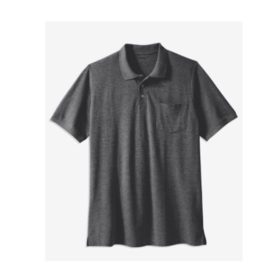 Charcoal Pique Big Size Polo Shirt PSM-4374