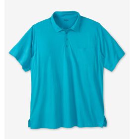 Electric Blue Big & Tall Pocket Golf Polo Shirt PSM-4375