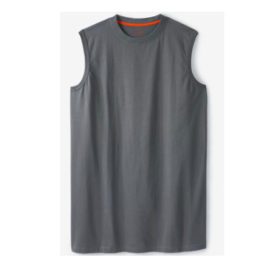 Grey Big & Tall Muscle T-Shirt PSM-4395