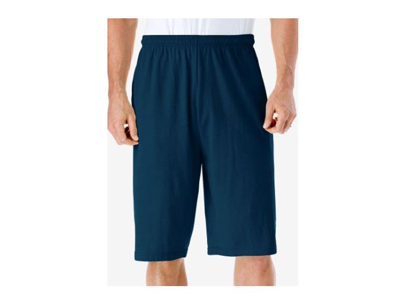 Navy Blue Lightweight Jersey Big Size Shorts | Plussize.pk