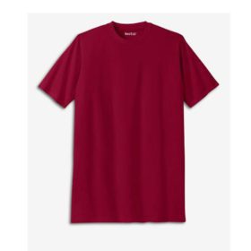 Rich Burgundy Big & Tall Crewneck T-Shirt PSM-4380