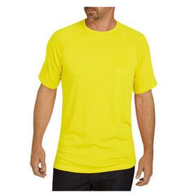 Yellow Big Size Pocket CrewNeck T-Shirt PSM-4410