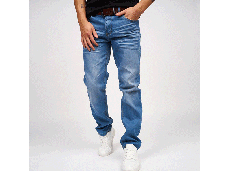 Blue Light Wash Denim Big Size Jeans PSM-4493 | Plus Size Clothing in ...