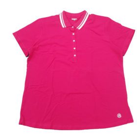 Red Pink Polo Blouse for Women PSW-4448