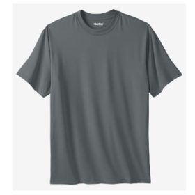 Grey Performance Flex Crewneck T-Shirt PSM-4615