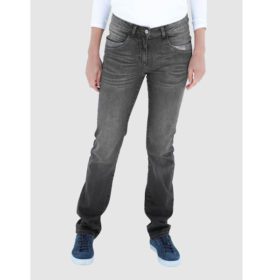 Grey Plus Size Women Straight Leg Jeans PSW-4674