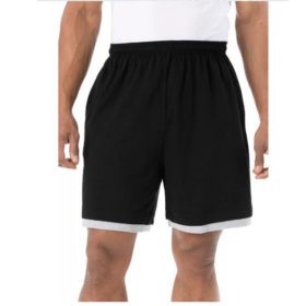 Black Hang Down Jersey Big Size Shorts PSM-4819