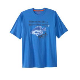 Blue Big & Tall Crewneck Graphic T-Shirt PSM-4759