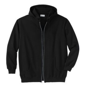 Black Fleece Big & Tall Size Zipper Hoodie PSM-5174