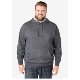 Charcoal Fleece Big & Tall Size Pullover Hoodie PSM-5154