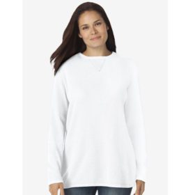 White Plus Size Women Thermal Shirt PSW-5120