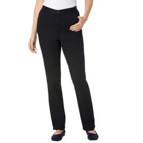 Black Plus Size Women Cotton Jeans PSW-5347