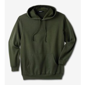 Deep Olive Fleece Big & Tall Size Pullover Hoodie PSM-5332