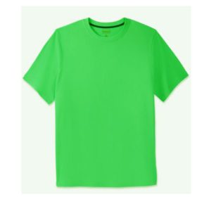 Electric Green Big & Tall Size Crewneck T-Shirt PSM-5504