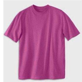 Magenta Big & Tall Size Crewneck T-Shirt PSM-5479