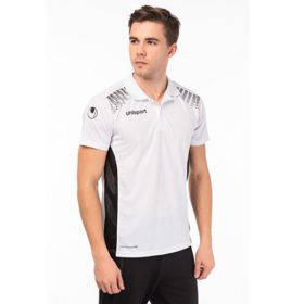 White Polyester Short Sleeve Polo Shirt PSM-5449