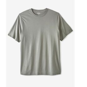 Misty Grey Big & Tall Size Crewneck T-Shirt PSM-5726