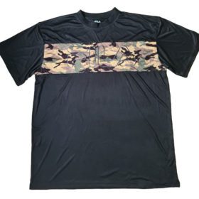 Camo Polyester Big Size Short Sleeve T-Shirt PSM-5851