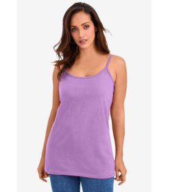 Bright Violet Cami Top with Adjustable Straps PSW-5814