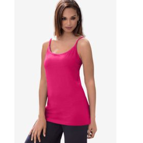 Cherry Red Cami Top with Adjustable Straps PSW-5815