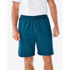 Heather Teal Lightweight Jersey Big Size Shorts PSM-5769