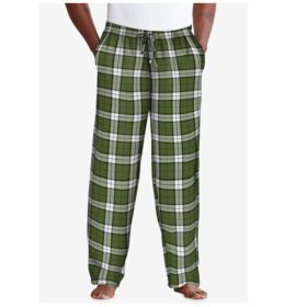 Olive Flannel Plaid Pajama Pants PSM-5613